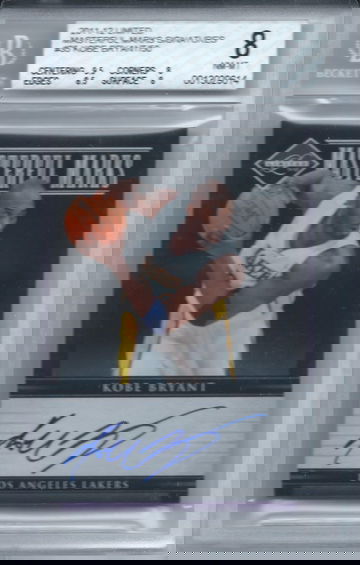 Kobe Bryant 2011-12 Panini Limited Masterful Marks Signatures Auto Autograph BGS 8 #5/50
