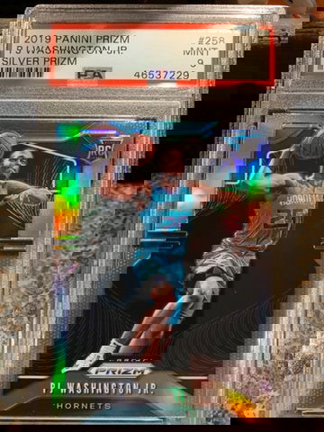 2019 psa 9 PJ Washington silver prizm 