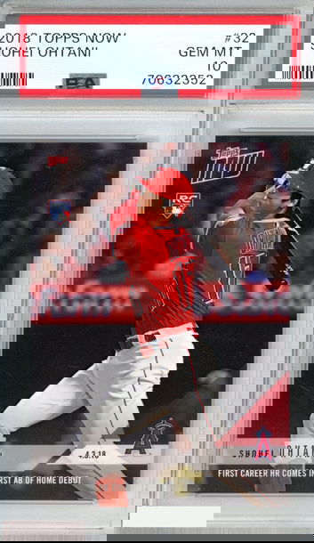 2018 TOPPS NOW SHOHEI OHTANI #32 ROOKIE RC ANGELS PSA 10 GEM MT