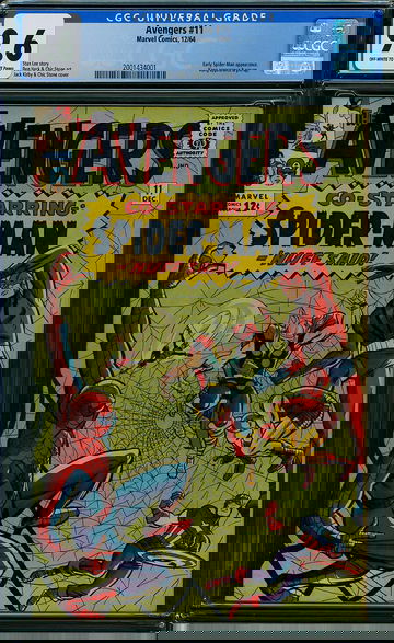 Avengers #11 CGC OW-White Pages First Spider-Man Crossover