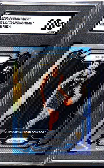 Victor Wembanyama 2023 Prizm Silver Rookie SGC 10