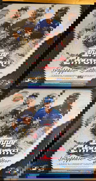 (2) 2020 Topps Chrome Sapphire Box