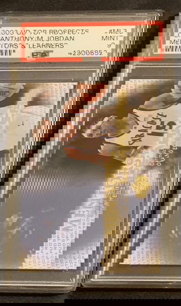 2003 UD Prospects Carmelo Anthony / Michael Jordan PSA 9