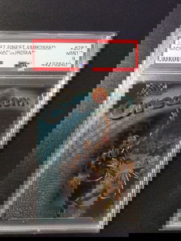  1997 Finest Embossed #287 Michael Jordan PSA 9