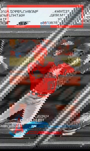 2018 Topps Chrome Update Shohei OThani #HMT32 PSA 10 Rookie