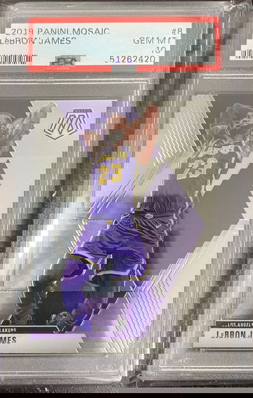 2019 mosaic lebron james base psa 10 
