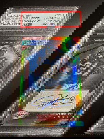 2021 Certified LaDainian Tomlinson Canton Gold Auto /10 PSA 10 and Auto 10