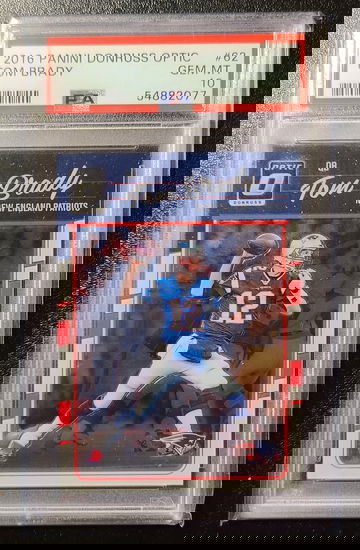 2016 Tom Brady Donruss Optic.  #62. PSA 10.