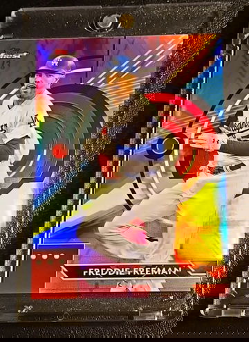 2023 Topps Finest  Freddie Freeman  Purple Pink Vapor Refractors  2/3  Dodgers 