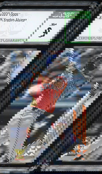 2020 Topps Yardan Alvarez CSG 9 Mint