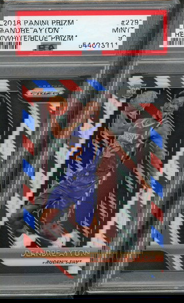 2018 Prizm DeAndre Ayton Red White Blue Prizm PSA 9