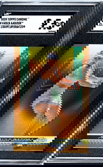 2024 Topps Chrome Clay Court Refractor Paula Badosa #64 SGC 9.5