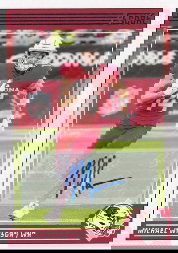 2024 Score Michael Wilson #7 Signatures Auto