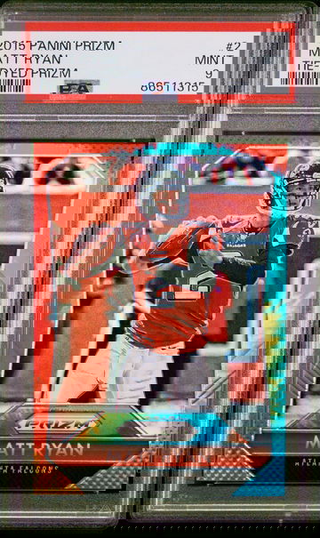 2015 PANINI PRIZM 2 MATT RYAN TIE-DYED PRIZM #/25 PSA 9