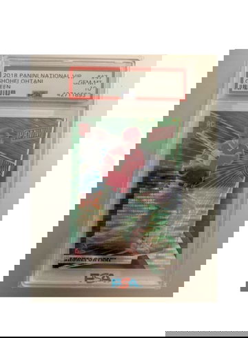 2018 SHOHEI OHTANI PANINI NATIONAL VIP GREEN Set of 2 #4/5 PSA 10
