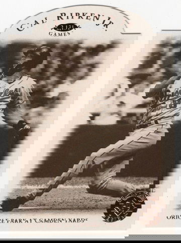 1995 UPPER DECK SP GOLD DIE-CUT CHAMPIONSHIP SERIES # CR1 CAL RIPKEN JR HOF