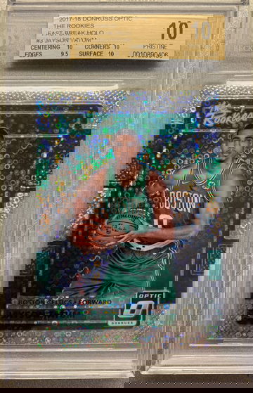 JAYSON TATUM 2017 OPTIC THE ROOKIES FAST BREAK HOLO BGS 10 PRISTINE