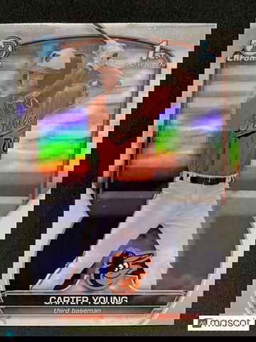 2023 Topps 1st Bowman Chrome Carter Young Refractor /499