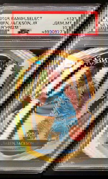 2018-19 Panini Select Jaren Jackson Jr. #132 RC Rookie Premier Level Silver Prizm Refractor - PSA 10 Gem! Grizzlies
