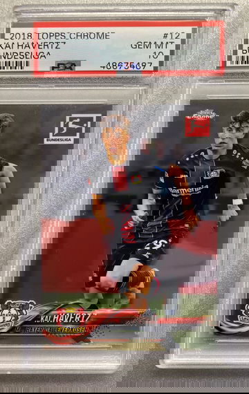 KAI HAVERTZ 2018 TOPPS CHROME ROOKIE PSA 10 GEM MINT (CHELSEA)