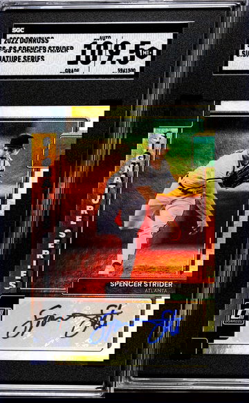 2022 Panini Donruss Signature Series Spencer Strider #SS-SS Auto SGC 9.5 Auto 10