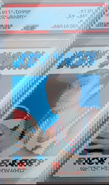 1971 Topps Rick Barry HoF RC PSA 6