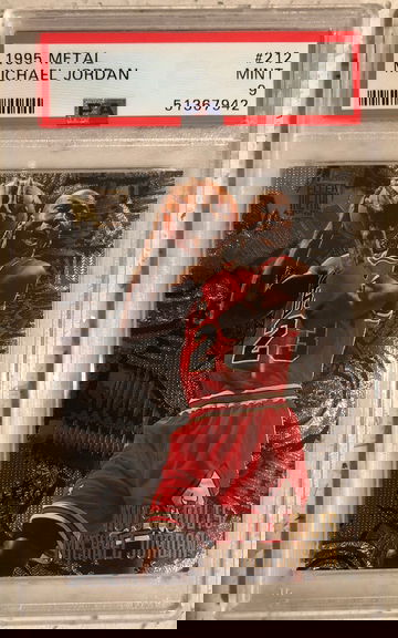 1995 Metal Michael Jordan PSA 9 