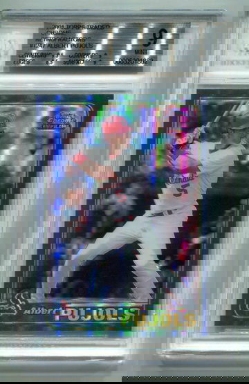 2001 Topps Chrome Traded Albert Pujols Retrofractor RC #T247 BGS 9 MINT