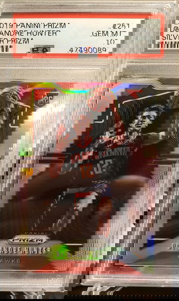Deandre Hunter prizm silver psa 10 2019