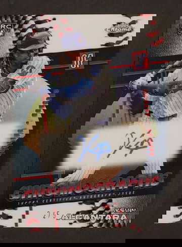 2025 Topps Chrome Kevin Alcántara Chromographs Rookie RC /5 Auto