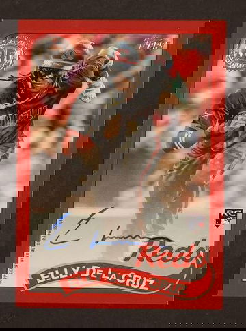 2024 Topps Elly De La Cruz 1989 Topps Baseball Red Rookie RC /25 Auto