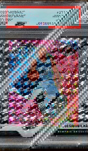 2020 DESMOND BANE Panini PINK PRIZM Mosaic PSA 9 POP 24 Rookie RC #211