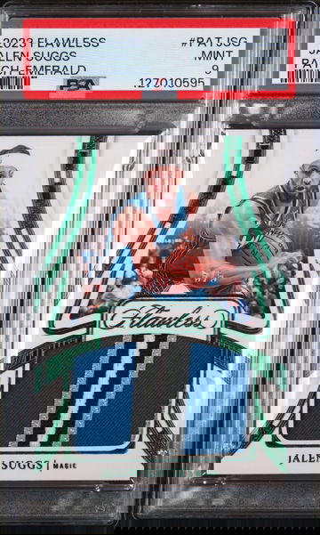 2023 Panini Flawless Patches Emerald Jalen Suggs #PATJSG PSA 9