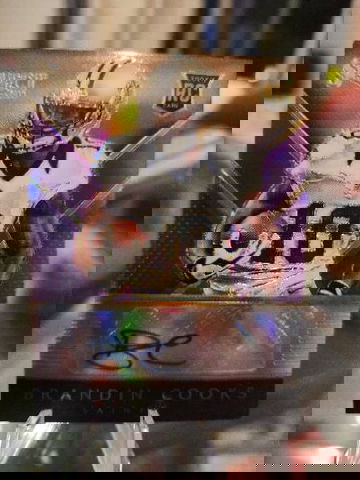 2014 Select Purple Prizm Brandin Cooks RC Rookie Auto #10/15 Cowbows Saints