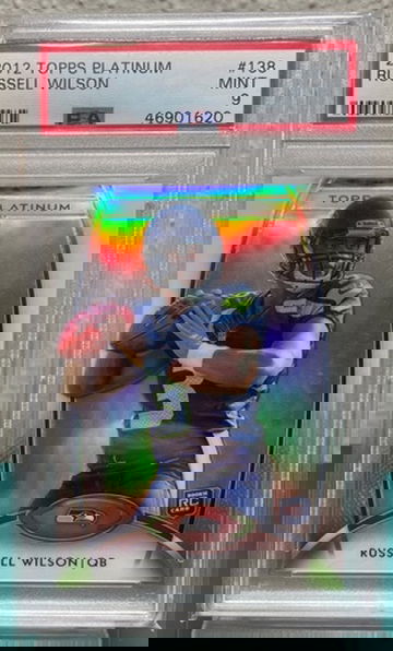 2012 Topps Platnium Russell Wilson Rookie PSA 9 