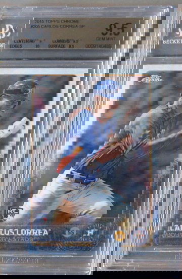 Carlos Correa RC 2015 Topps Chrome #205 SP BGS 10