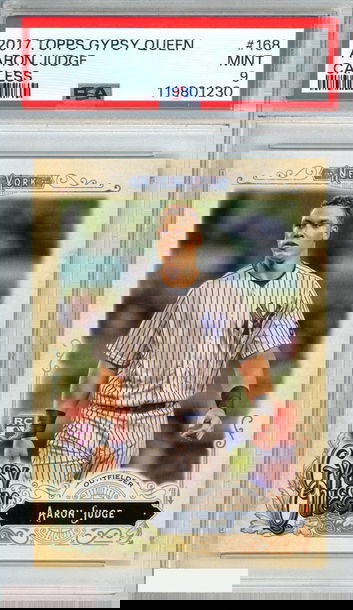 2017 TOPPS GYPSY QUEEN AARON JUDGE #168 CAPLESS ROOKIE RC YANKEES PSA 9 MINT