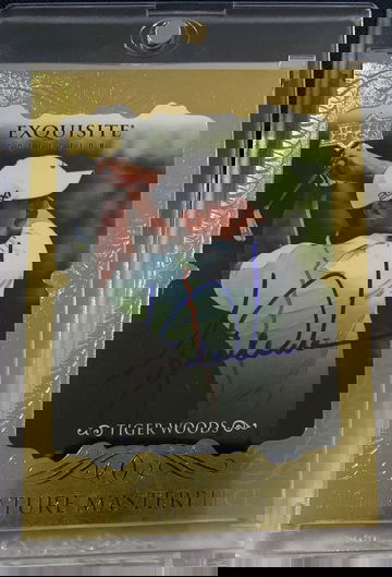 2013 Upper Deck Tiger Woods Exquisite AUTO Gold