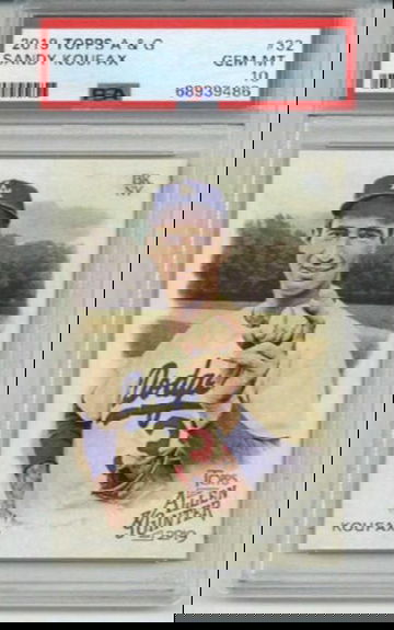 2019 TOPPS ALLEN & GINTER #32 SANDY KOUFAX LOS ANGELES DODGERS PSA 10 LOW POP