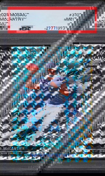 2024 Panini Mosaic Rookie Mosaic JJ Mccarthy #310 PSA 9