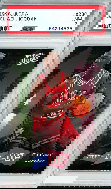 1996 ULTRA MICHAEL JORDAN #280 CHICAGO BULLS HOF! PSA 7 NM