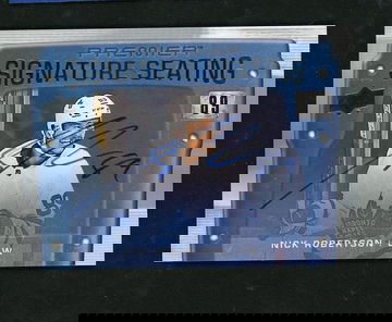 2022 Upper Deck Premier #PSS-NR Nick Robertson Signature Seating 89 Auto