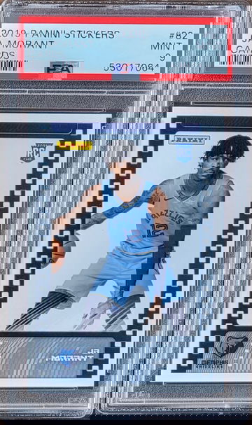 2019 SP JA MORANT Panini Stickers Cards PSA 9 Rookie RC #82