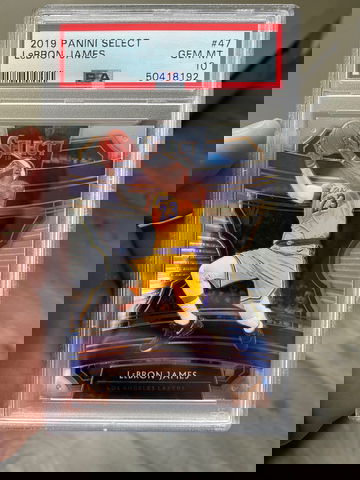 2019 panini select lebron james psa 10 