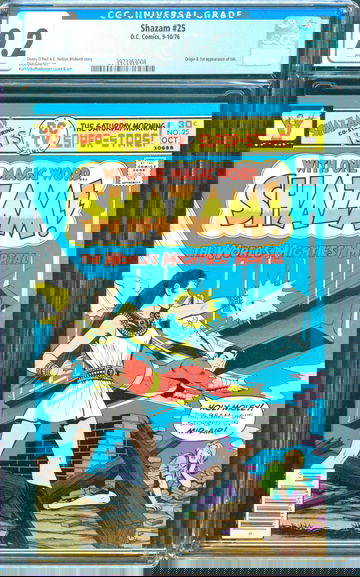 Shazam #25 (1976) CGC 9.2 -- White pages; 1st appearance & origin of Isis