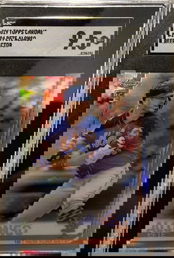 2019 Topps Chrome Pete Alonso Rookie Refractor SGC 9.5 Mint #204 Mets RC