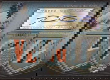 2010 Triple Threads Prince Fielder 1/1