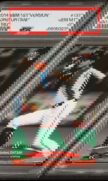 2014 BBM 1ST VERSION BATTING #137 SHOHEI OHTANI PSA 10