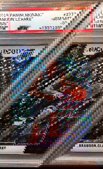 2019-20 Panini Mosaic Brandon Clarke Genesis Debut PSA 10