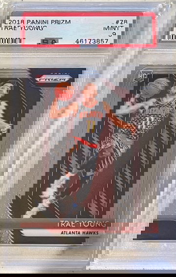 Trae Young PSA 9 prizm rookie